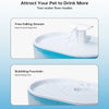 Super Quiet Cat/Dog Water Fountain with Two Flow Modes Pet Water Fountain